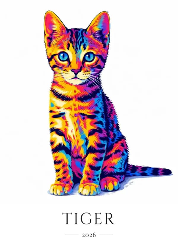 Tiger – husdjursporträtt