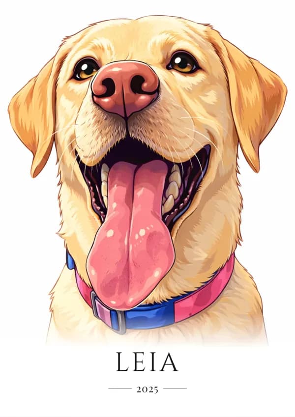 Leia – husdjursporträtt